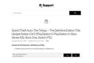 The official Rockstar Support description for the update